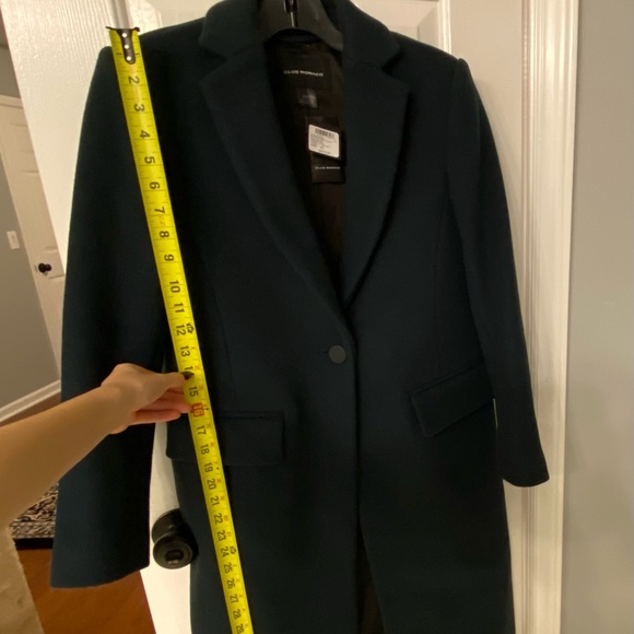NWT Club Monaco Slim Tailored Coat Dark Green XS - Picture 11 of 16